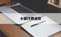 小额付费退款(小额退款退到哪里了)